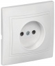 Розетка 1-м СП Кварта 10А IP20 без заземл. бел. ИЭК ERK13-K01-10-DM ERK13-K01-10-DM