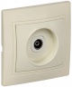 Розетка TV 1-м СП Кварта РТВ10-ККм IP20 крем. ИЭК EAK10-K33-DM EAK10-K33-DM