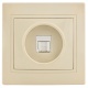 Розетка компьютерная 1-м СП Кварта РК10-ККм IP20 крем. ИЭК EKK10-K33-DM EKK10-K33-DM