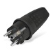 Вилка электрич. прямая с заземл. каучук 16А 250В IP44 (еврослот) UNIVersal 602227 602227