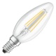 Лампа светодиодная филаментная LED STAR CLASSIC B 40 4W/827 4Вт свеча 2700К тепл. бел. E14 470лм 220-240В прозр. стекло OSRAM 4058075068353 4058075068353