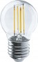 Лампа светодиодная филаментная 80 880 OLL-F-G45-08-230-2.7K-E27 8Вт шар прозрачная 2700К тепл. бел. E27 800лм 220-240В ОНЛАЙТ 80880 80880