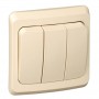 Выключатель 3-кл. СП Этюд 10А IP20 крем. SE BC10-003K BC10-003K