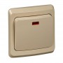 Выключатель 1-кл. СП Этюд 10А IP20 с подсветкой крем. SE BC10-005K BC10-005K