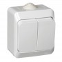 Выключатель 2-кл. ОП Этюд 10А IP44 10AX бел. SE BA10-042B BA10-042B