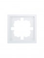 Рамка 1-мест. горизонт. ZIMA бел. LEZARD 704-0200-146 704-0200-146