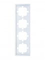 Рамка 4-мест. горизонт. ZIMA бел. LEZARD 704-0200-149 704-0200-149