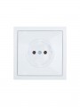 Розетка 1 мест. б/з СП ZIMA IP20 16А ПБТ безвинт. зажим бел. LEZARD 704-0288-121BQC 704-0288-121BQC