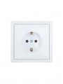 Розетка 1-мест. с/з ПБТ СП ZIMA безвинт. зажим бел. LEZARD 704-0288-122BQC 704-0288-122BQC