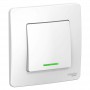 Выключатель 1-кл. СП Blanca 10А IP20 (сх. 1) 250В с подсветкой бел. SE BLNVS010111 BLNVS010111