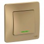 Выключатель 1-кл. СП Blanca 10А IP20 (сх. 1) 250В с подсветкой титан SE BLNVS010114 BLNVS010114