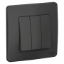 Выключатель 3-кл. СП Blanca 10А IP20 (сх. 1+1+1) 250В антрацит SE BLNVS100506 BLNVS100506