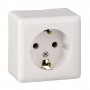 Розетка 1-м ОП Хит 16А IP20 250В с заземл. без защ. шторок бел. SE RA16-133-B RA16-133-B