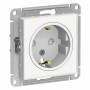 Розетка 1-м СП AtlasDesign Art 16А IP20 с заземл. защ. шторки механизм бел. SE ATN200145 ATN200145