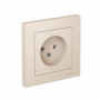 Розетка Atlas Design без заземл. 16А в сборе беж. SchE ATN000240 ATN000240