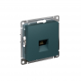 Механизм розетки компьютерной Atlas Design RJ45 изумруд SchE ATN000883 ATN000883
