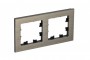 Рамка 2-м Atlas Design NATURE металл латунь SchE ATN312202 ATN312202