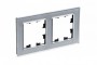 Рамка 2-м Atlas Design NATURE стекло алюм. SchE ATN320302 ATN320302
