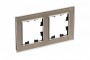 Рамка 2-м Atlas Design NATURE стекло шампань SchE ATN320502 ATN320502
