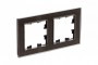 Рамка 2-м Atlas Design NATURE стекло мокко SchE ATN320602 ATN320602