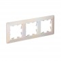 Рамка 3-м AtlasDesign Air жемчуж./дым. бел. SE ATN220403 ATN220403