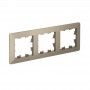 Рамка 3-м AtlasDesign Air шампань/дым. черн. SE ATN220503 ATN220503