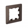 Рамка 1-м AtlasDesign Air мокко/дым. черн. SE ATN220601 ATN220601