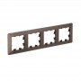 Рамка 4-м AtlasDesign Air мокко/дым. черн. SE ATN220604 ATN220604