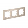 Рамка 3-м AtlasDesign Air песочн./дым. бел. SE ATN221203 ATN221203