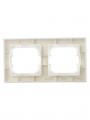 Рамка 2-м IP44 BRITE РУ-2-БрКр-44 беж. IEK BR-M22-44-K10 BR-M22-44-K10