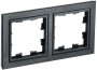 Рамка 2-м BRITE РУ-2-БрЧ черн. IEK BR-M22-K02 BR-M22-K02