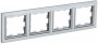 Рамка 4-м BRITE РУ-4-БрА алюм. IEK BR-M42-K47 BR-M42-K47