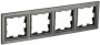 Рамка 4-м BRITE РУ-4-БрТБ бронза IEK BR-M42-K45 BR-M42-K45