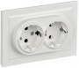 Розетка 2-м СП BRITE РСш12-3-БрБ 16А в сборе с заземл. защ. шторки бел. IEK BR-R24-16-K01-F BR-R24-16-K01-F