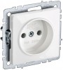 Розетка BRITE РС10-1-0-БрБ 10А без заземл. без защ. шторок бел. IEK BR-R10-10-K01 BR-R10-10-K01
