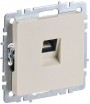 Розетка компьютерная СП RJ45 кат.5E BRITE РК10-БрКр беж. IEK BR-K10-1-K10 BR-K10-1-K10