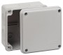 Коробка распределительная ОП 100х100х50мм двухкомпонентн. 7 вводов IP66 сер. Ruvinil 67250 67250