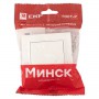 Выключатель 1-кл. СП Минск 10А IP20 бел. Basic EKF ERV10-021-10 ERV10-021-10