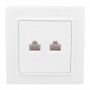 Розетка компьютерная 2-м СП Минск RJ45 бел. EKF ERK02-035-10 ERK02-035-10