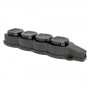 Розетка 4-м 16А IP44 2P+PE 230В с защ. крышками каучук Basic EKF RPS-020-16-230-44 RPS-020-16-230-44