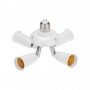 Разветвитель цокольный E27-4хE27 поворот. цоколь бел. Rexant 11-8864 ноя.64