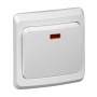 Выключатель 1-кл. СП Этюд 10А IP20 с подсветкой бел. SE BC10-005B BC10-005B