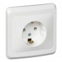 Розетка 1-м СП Этюд 16А IP20 250В с заземл. без защ. шторок бел. SE PC16-003B PC16-003B