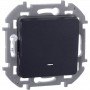 Выключатель 1-кл. Inspiria 10А IP20 250В 10AX с подсветкой/индикацией механизм антрацит Leg 673613 673613