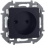 Розетка 1-м СП Inspiria 16А IP20 250В 2P механизм антрацит Leg 673713 673713