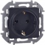 Розетка 1-м СП Inspiria 16А IP20 250В 2P+E немецк. стандарт механизм антрацит Leg 673723 673723