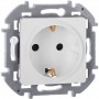 Розетка 1-м СП Inspiria 16А IP20 250В 2P+E защ. шторки немецк. стандарт механизм бел. Leg 673730 673730