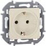 Розетка 1-м СП Inspiria 16А IP20 250В 2P+E защ. шторки немецк. стандарт механизм сл. кость Leg 673731 673731