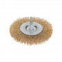 Щетка дисковая для дрели витая латунированная проволока 100мм Kranz KR-91-1231 KR-91-1231