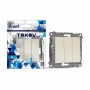 Выключатель 3-кл. СП Pixel 10А IP20 механизм беж. TOKOV ELECTRIC TKE-PX-V3-C02 TKE-PX-V3-C02